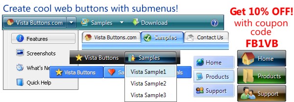 Vista Buttons